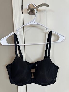 Soma Black Smooth Underwire Bra with Adjustable Straps